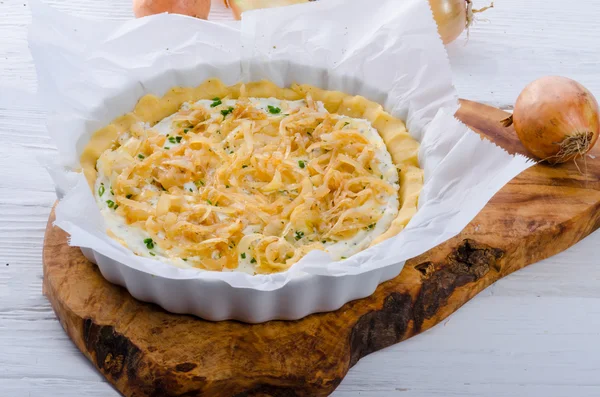 Zwiebelkuchen — Stockfoto