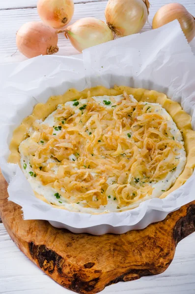 Torta de cebola — Fotografia de Stock