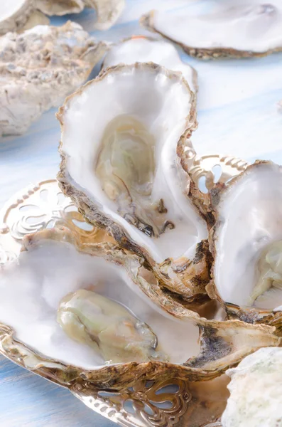 Delicious oysters — Stock Photo, Image