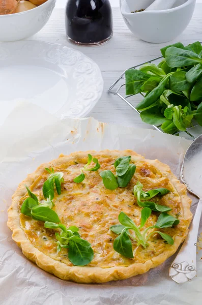 Onion tart — Stock Photo, Image