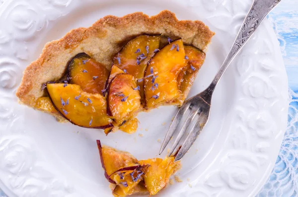 Tarte de nectarina — Fotografia de Stock