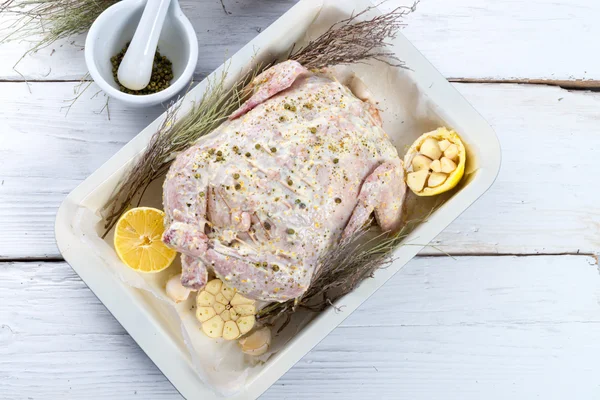 Marinated chicken — Stock Photo, Image