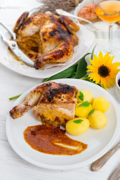 Baked chicken — Stock Photo, Image