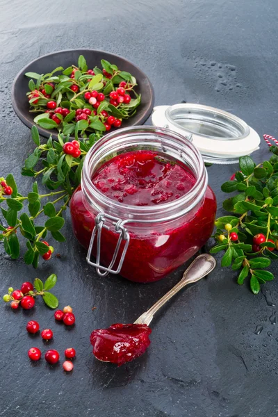 Cranberry jam — Stock Photo, Image