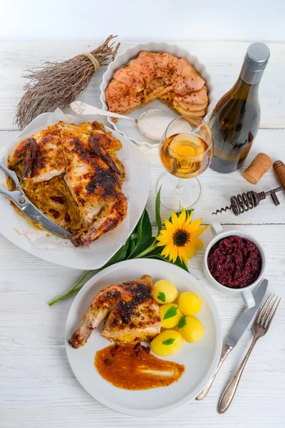 Baked chicken — Stock Photo, Image