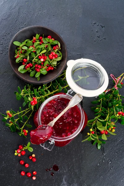 Cranberry jam — Stock Photo, Image