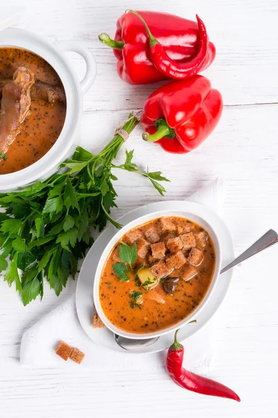 Oxtail soup — Stock Photo, Image