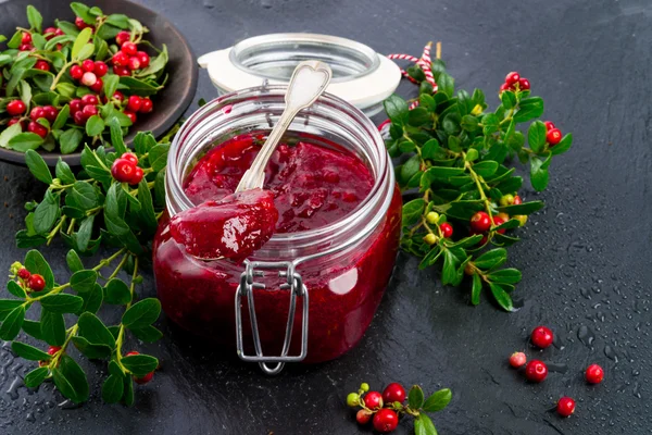 Cranberry jam — Stock Photo, Image