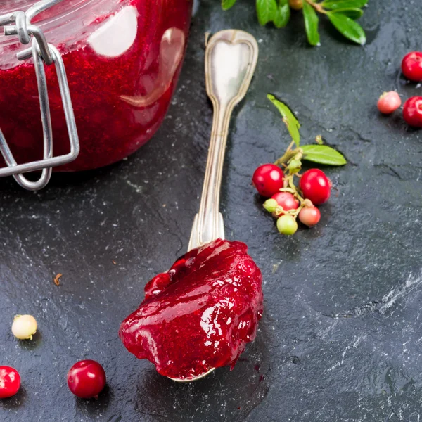 Cranberry jam — Stock Photo, Image