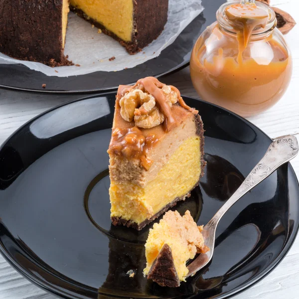 Pumpa cheesecake — Stockfoto