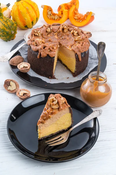 Pumpa cheesecake — Stockfoto