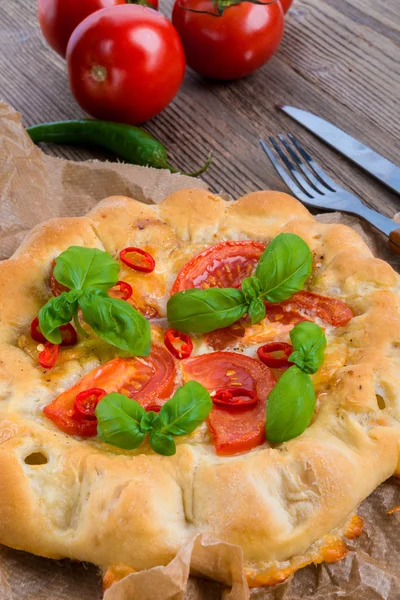 Baked Freschetta — Stock Photo, Image