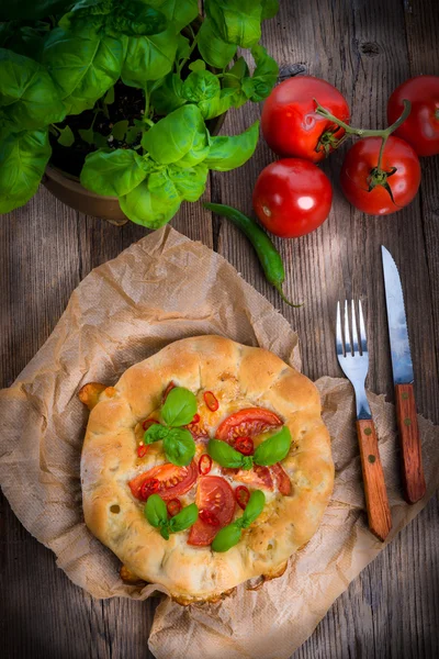 Lezzetli Freschetta görünümü — Stok fotoğraf