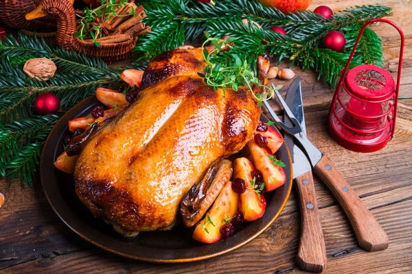 Savoureux canard de Noël — Photo