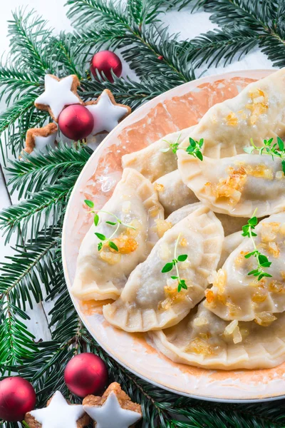 Smaczne Pierogi z bliska — Zdjęcie stockowe