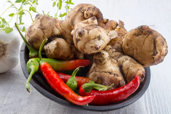 Girasol on plate — Stock Photo, Image