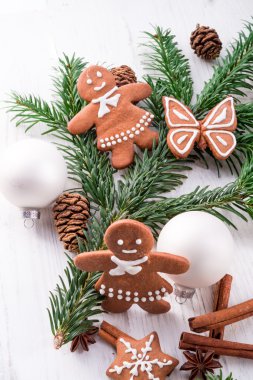 Zencefilli kurabiye adam yakın çekim