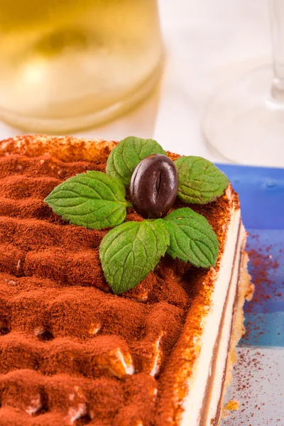 Tiramisù saporito con menta — Foto Stock