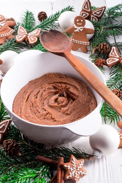 Gingerbread dough in bowl — Stock Photo, Image