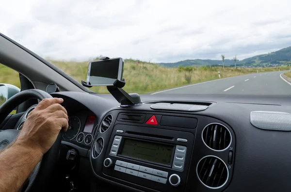 Carro cockpit interior — Fotografia de Stock