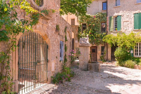 Old town in provence, entrance view