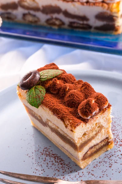 Gustoso Tiramisù fresco — Foto Stock