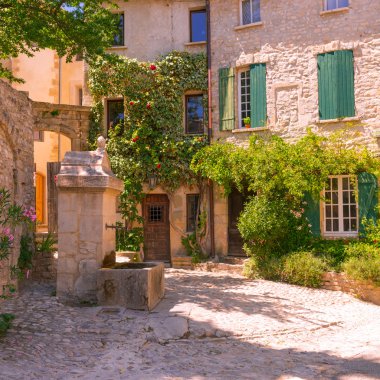 Old town in provence clipart