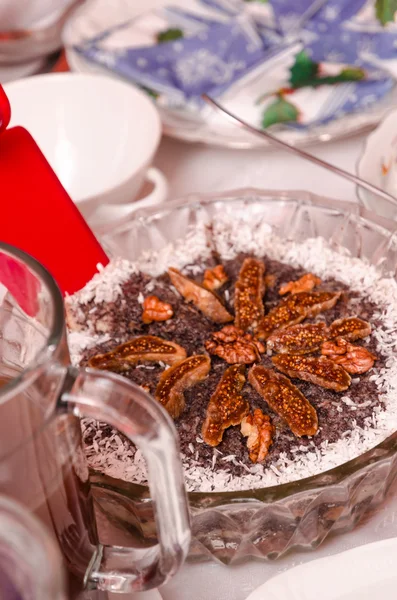 Mohnpilen o dessert a base di semi di papavero — Foto Stock