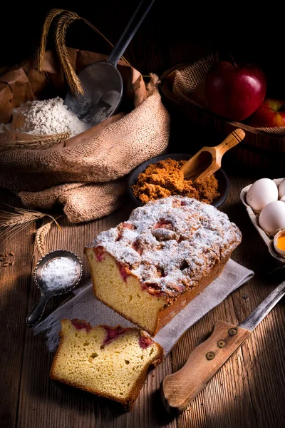 Ciasto ciasto drożdżowe — Zdjęcie stockowe