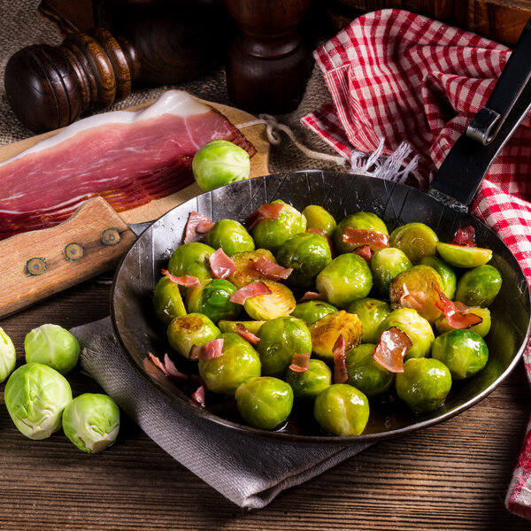 Карамельные брюссельские капусты
