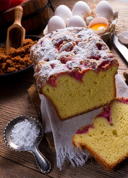 Ciasto ciasto drożdżowe — Zdjęcie stockowe