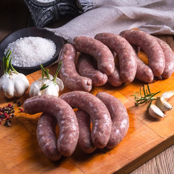 Home-made sausages — Stock Photo, Image