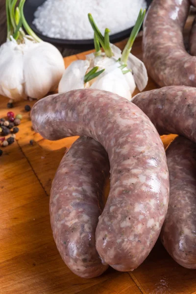 Home-made sausages — Stock Photo, Image