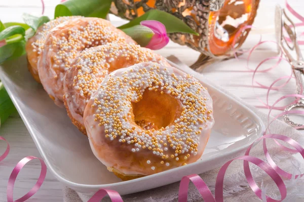 Donuts saborosos Berliner — Fotografia de Stock