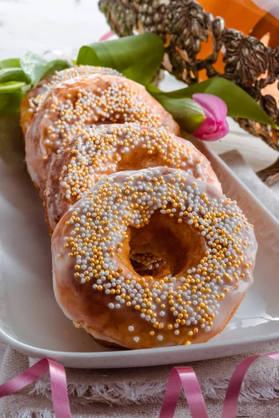 Donuts saborosos Berliner — Fotografia de Stock