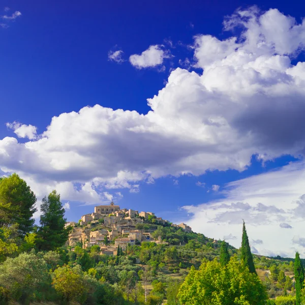 Weergave van dorpen in de Provence — Stockfoto