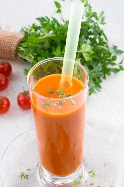 Röd paprika smoothie — Stockfoto