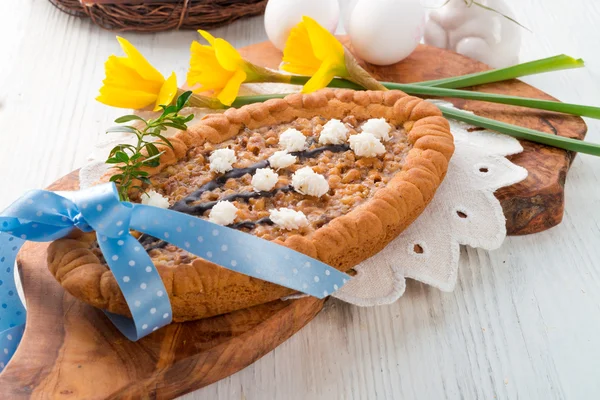 Polish Mazurek decorated for Easter — Stock Photo, Image
