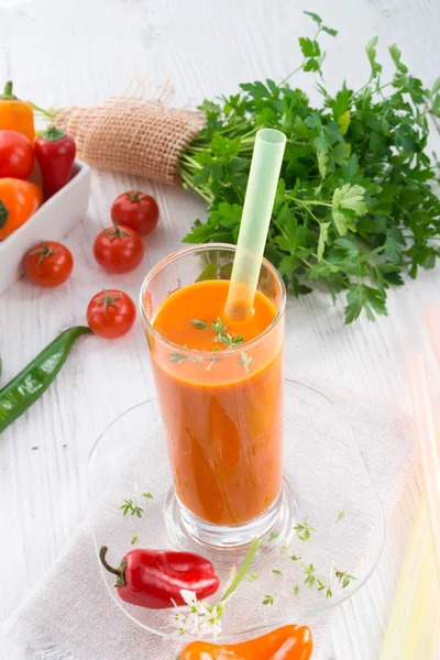 Red paprika smoothie — Stock Photo, Image