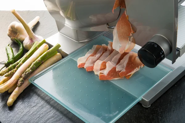 Slicing machine close up — Stock Photo, Image