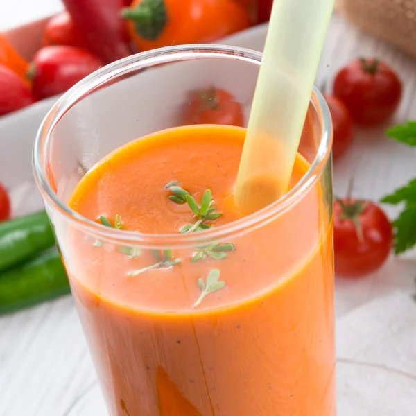 Roter Paprika-Smoothie — Stockfoto