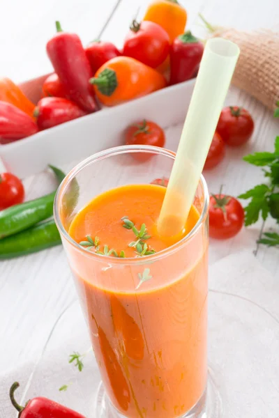 Roter Paprika-Smoothie — Stockfoto