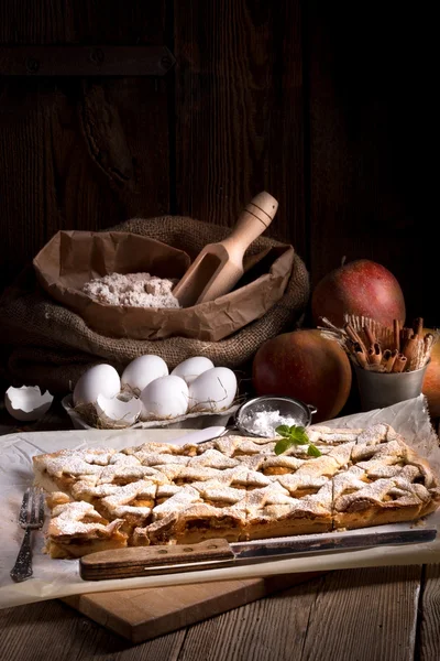 Strudel de maçã caseiro — Fotografia de Stock