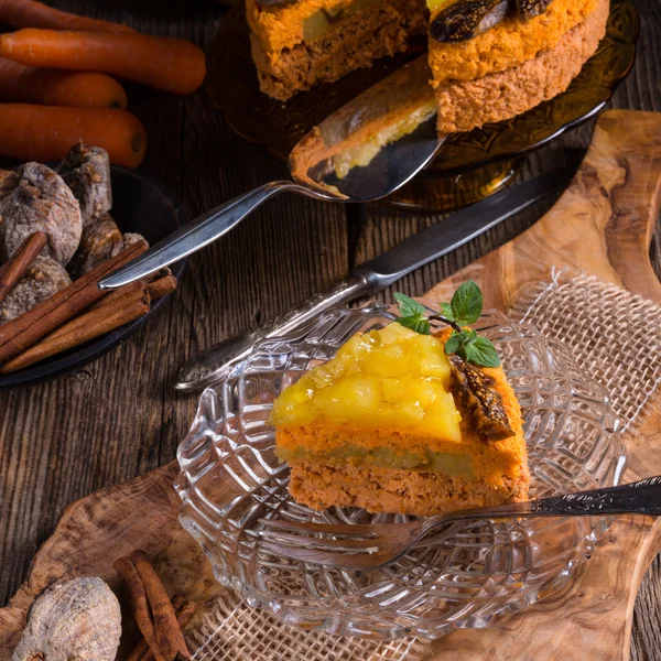 Gâteau aux carottes sans gluten — Photo