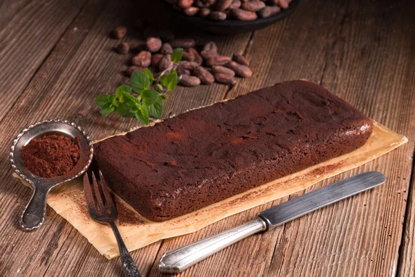 Välsmakande choklad brownie — Stockfoto