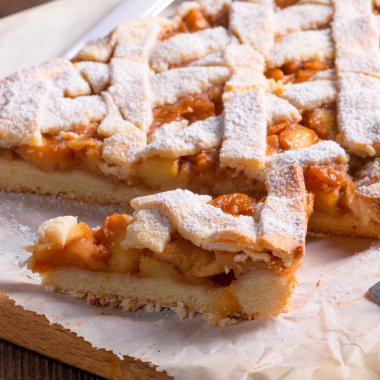 elma strudel yakın çekim