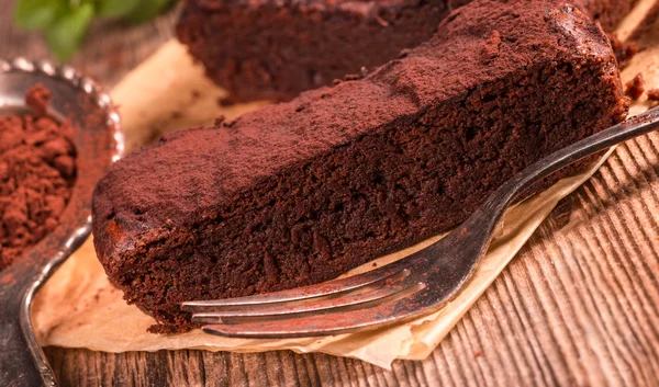 Brownie au chocolat savoureux — Photo