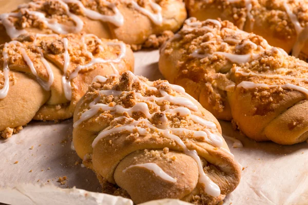 Tasty Kolach pastry close up — Stock Photo, Image