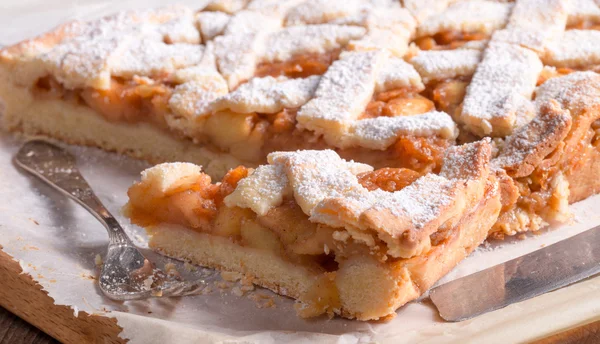 Apple strudel close up — Stock Photo, Image