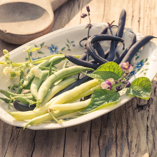 Fresh string beans — Stock Photo, Image